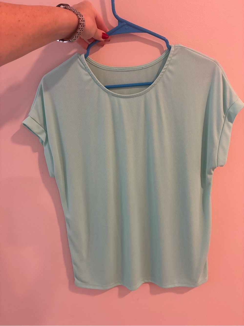 Light Mint Short Sleeve Women's Top - Unbranded